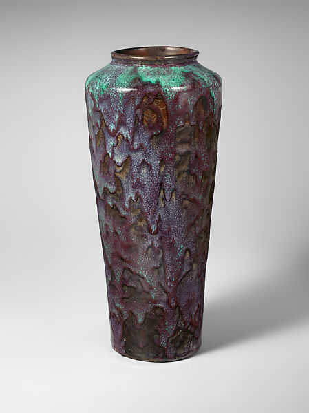 Vase, Eugène Lion (French, 1867–1945), Glazed stoneware