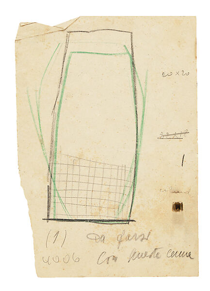 Carlo Scarpa (Italian, Venice 1906–1978 Sendai, Japan), Drawing 