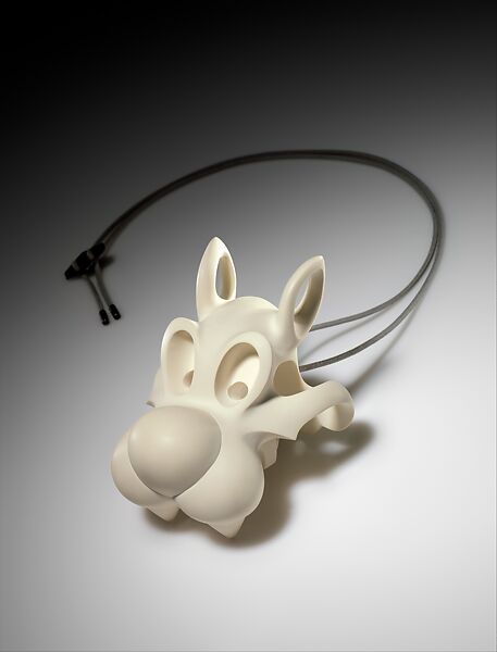 "Sylvester (Momentum Juniori) Childhood Memories" Necklace, Alexander Blank  German, Resin, silver, cotton cord