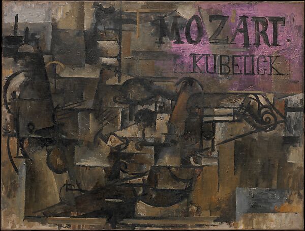 Violin: "Mozart Kubelick", Georges Braque (French, Argenteuil 1882–1963 Paris), Oil on canvas 