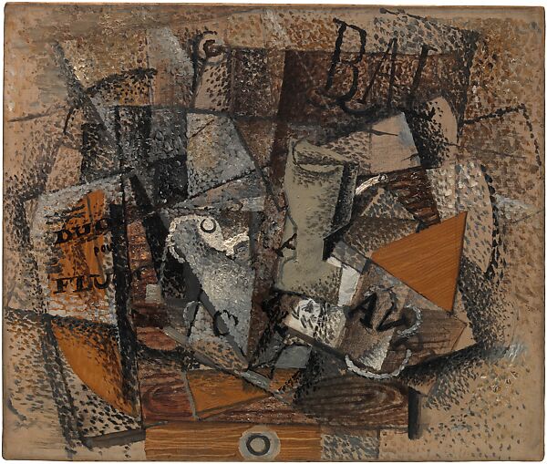 Still Life on a Table: "Duo pour flûte", Georges Braque  French, Oil on canvas