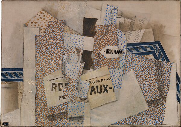 Bottle of Rum, Georges Braque  French, Oil on canvas