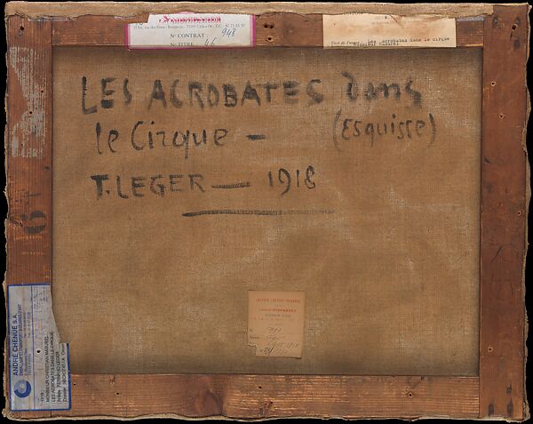 Sketch for "The Acrobats in the Circus", Fernand Léger (French, Argentan 1881–1955 Gif-sur-Yvette), Oil on canvas
