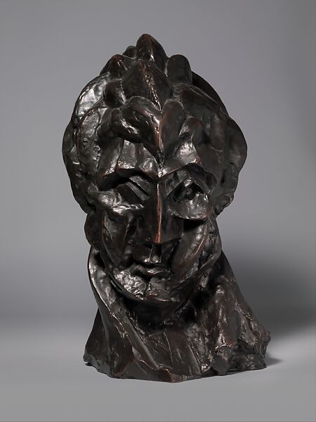 Head of a Woman (Fernande), Pablo Picasso (Spanish, Malaga 1881–1973 Mougins, France), Bronze 