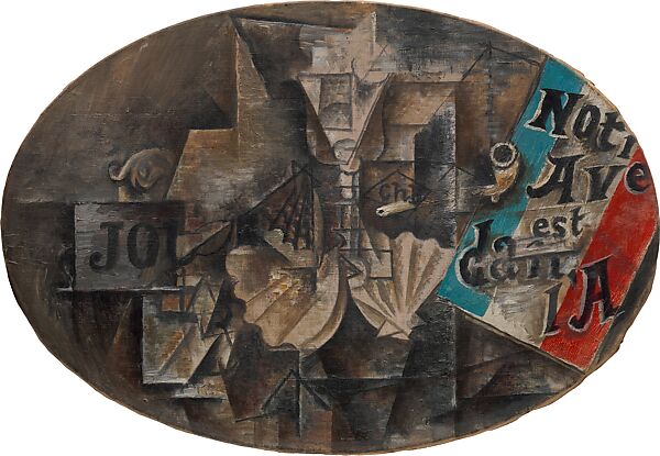 The Scallop Shell: "Notre Avenir est dans l'Air", Pablo Picasso (Spanish, Malaga 1881–1973 Mougins, France), Enamel and oil on canvas 