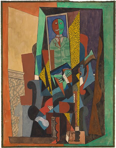 picasso man playing guitar