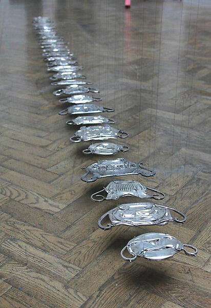 Endless Sugar, Cornelia Parker  British, Silver-plate and tinned copper wire