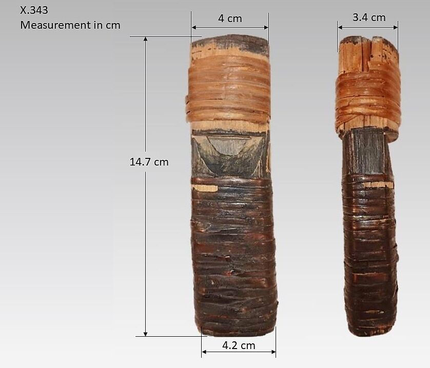 Double Stopped Whistle, Wood, Native American (Northwest Coast)