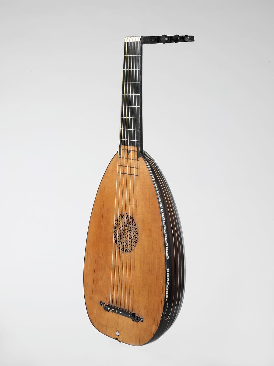 Lute, Sixtus Rauchwolff (German, Augsburg 1556?–after 1629), Rosewood, ivory, wood, ebony, German