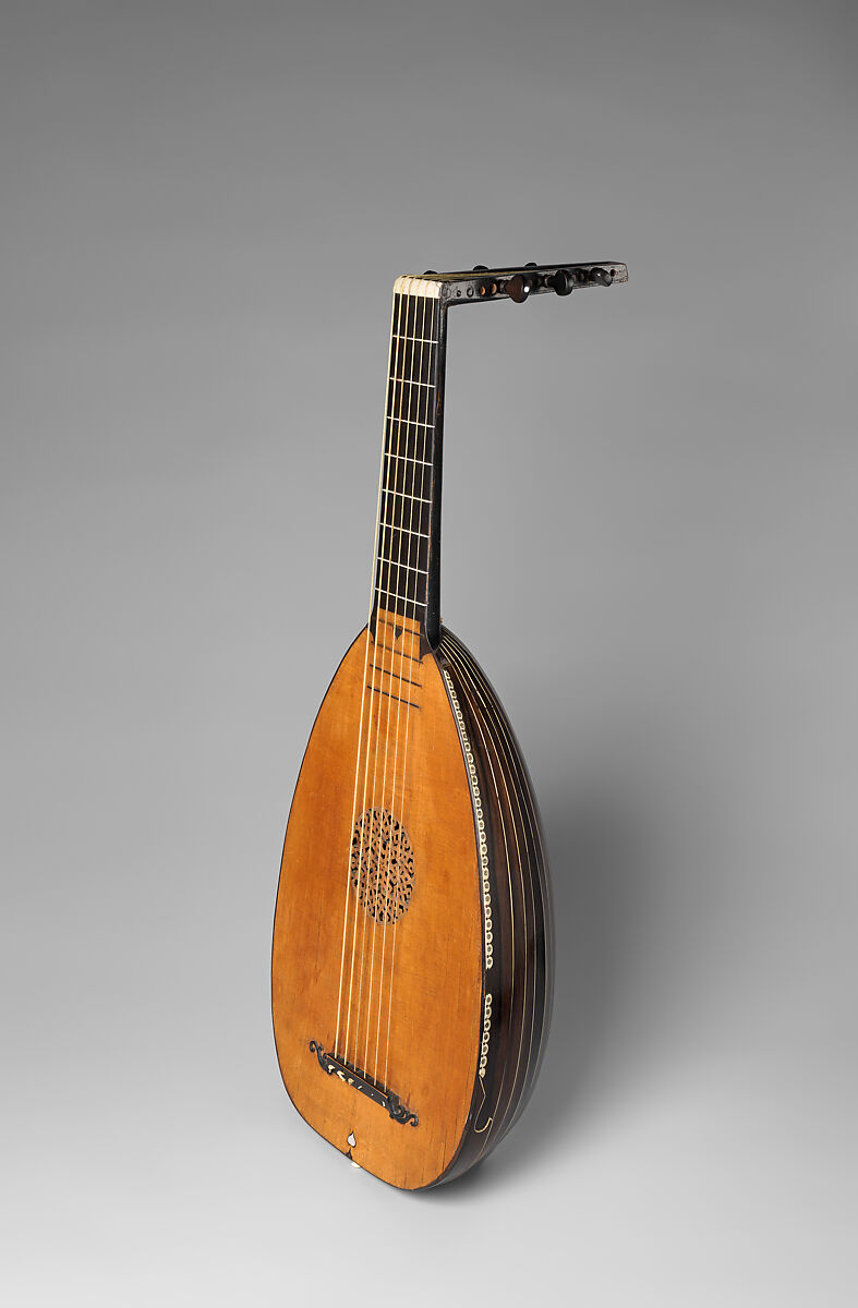 Lute, Sixtus Rauchwolff (German, Augsburg 1556?–after 1629), Rosewood, ivory, wood, ebony, German