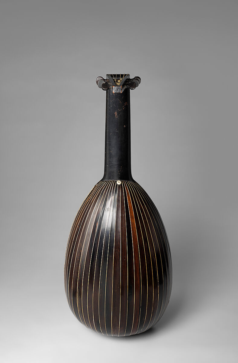 Lute, Sixtus Rauchwolff (German, Augsburg 1556?–after 1629), Rosewood, ivory, wood, ebony, German