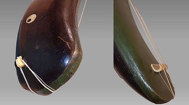 Rabāb, Wood, brass, mother-of-pearl, gut, leather, bone, Algerian