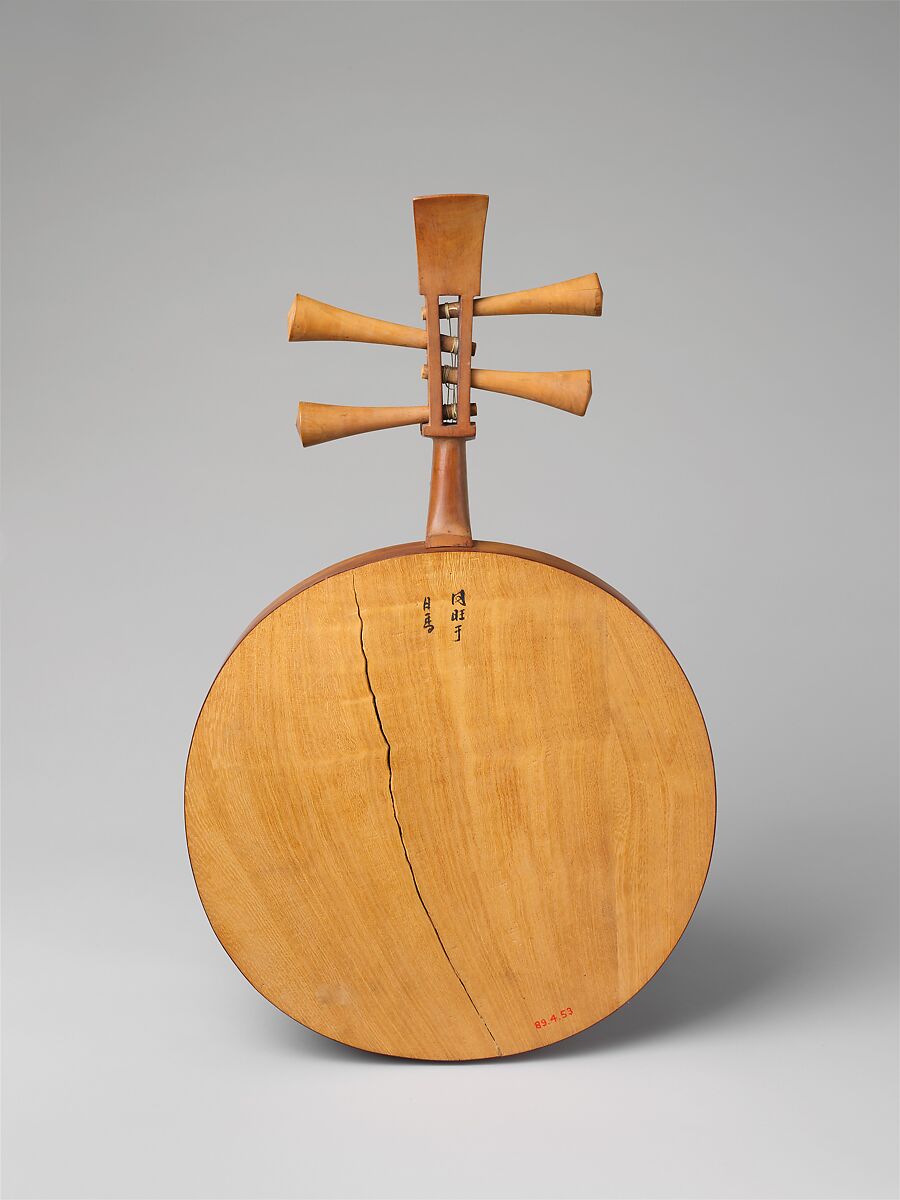 Yueqin (月琴), Rosewood, wu-tong (paulownia) wood, and gut, Chinese