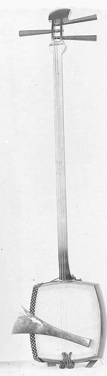 Shamisen (三味線), Shigemoto, Isohachi, Wood, cloth, skin, Japanese