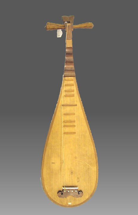 Pipa (琵琶 ), Wood, possibly Japanese or Chinese 