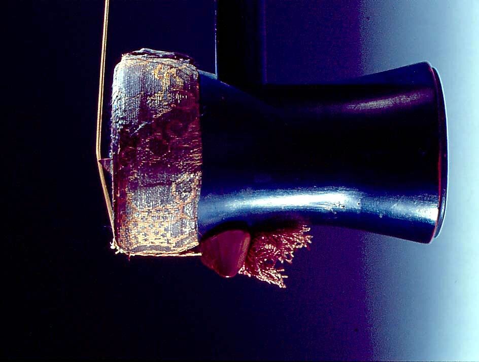 Kei Kin, Wood, head of snake skin., Japanese