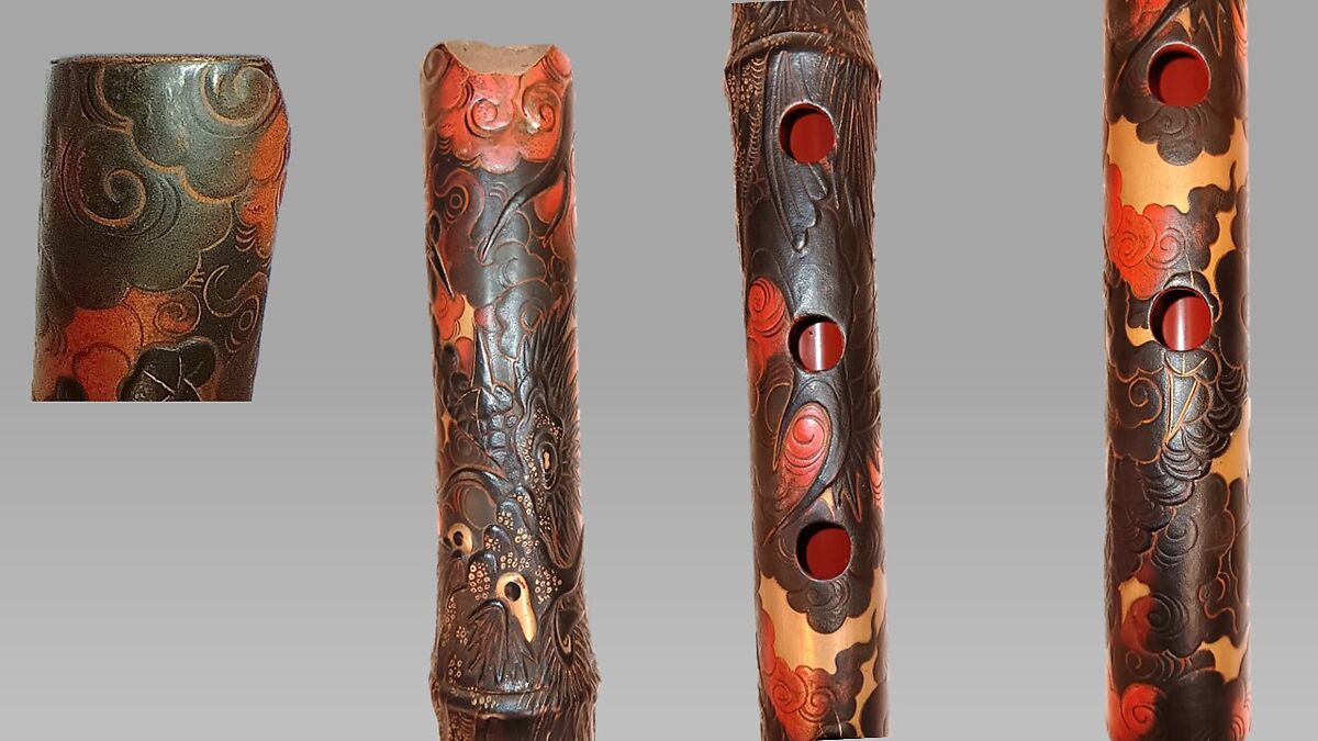 Hitoyogiri  (一節切), Bamboo, lacquer, Japanese