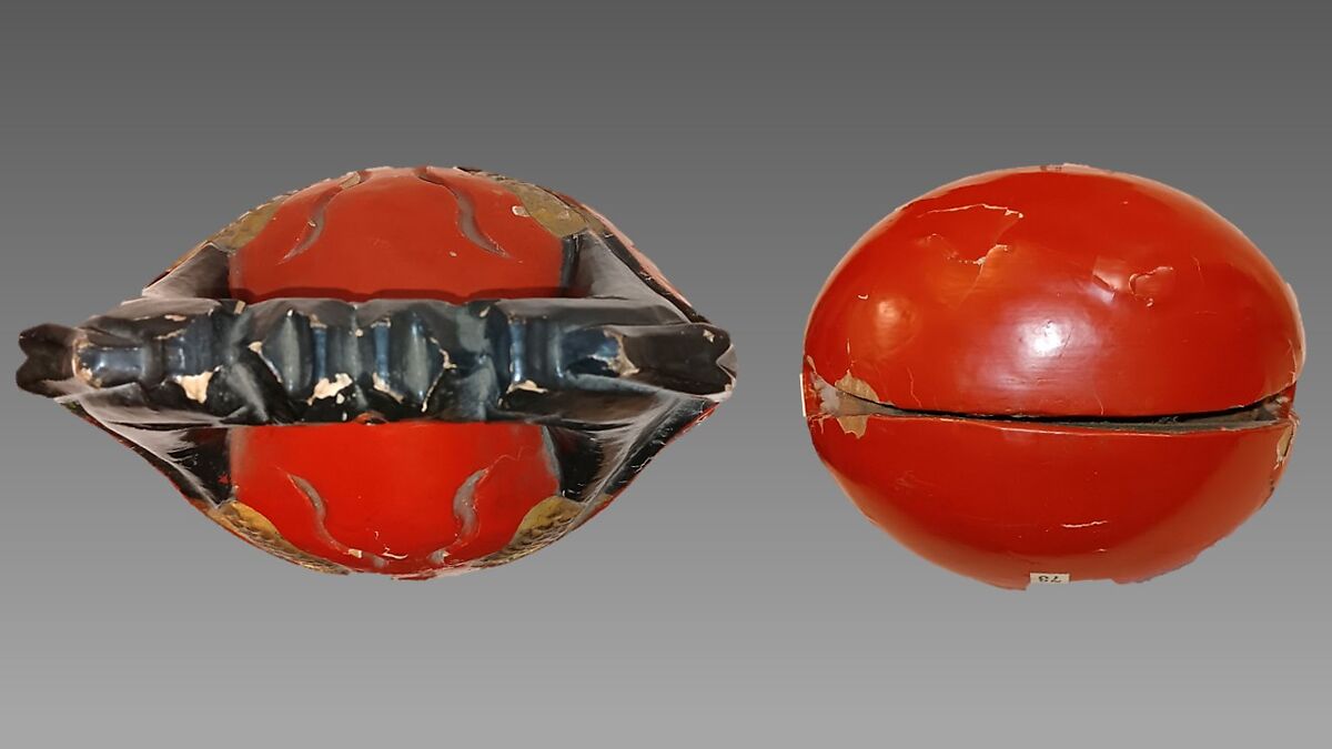 Mokugyo, Wood, lacquer, polychrome, Japanese