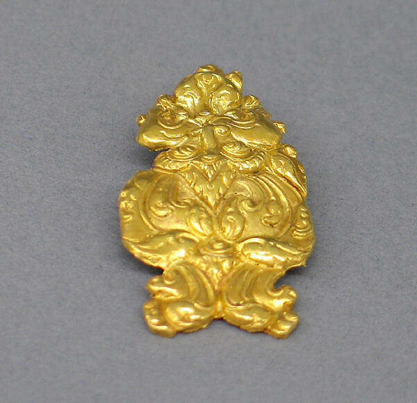 Ornament with Zoomorphic/Foliate Motif, Gold, Indonesia (Java) 