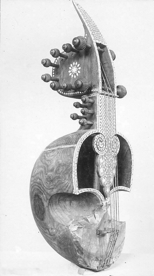 Sārindā, Wood, ivory, strings, Indian 
