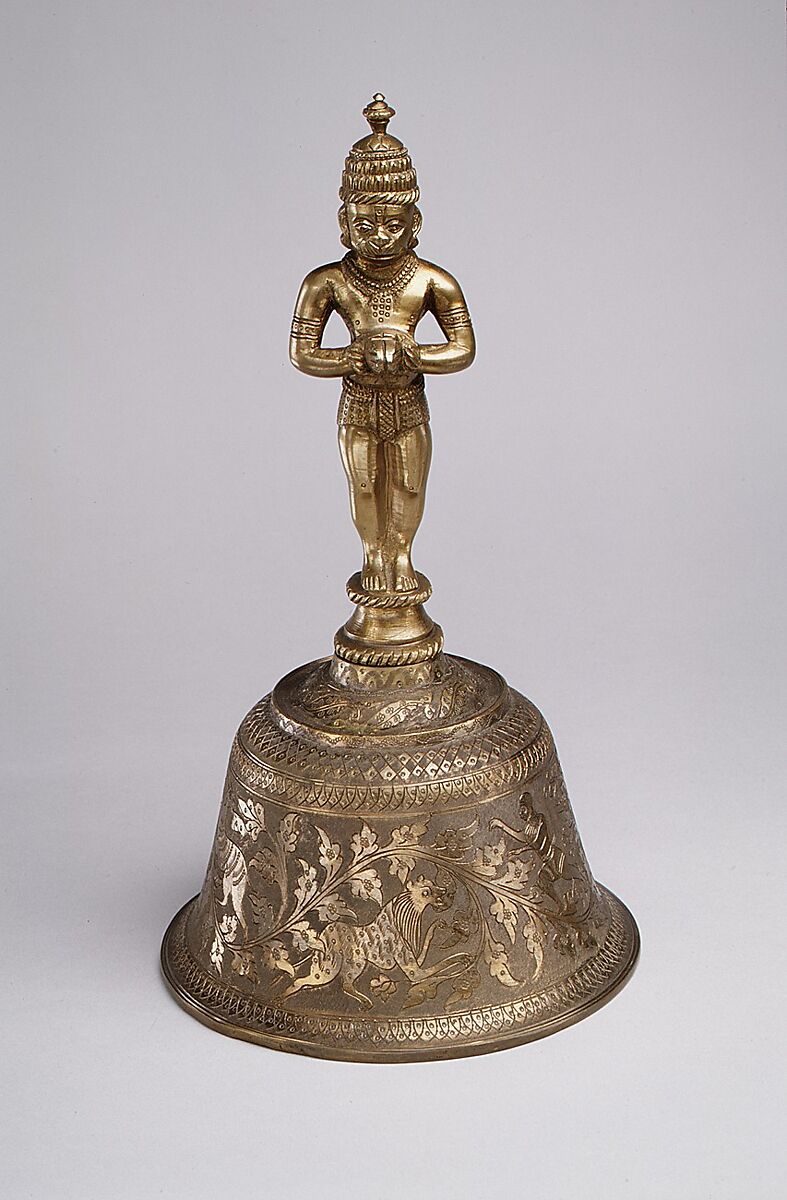 Brass God Figures Bell Big