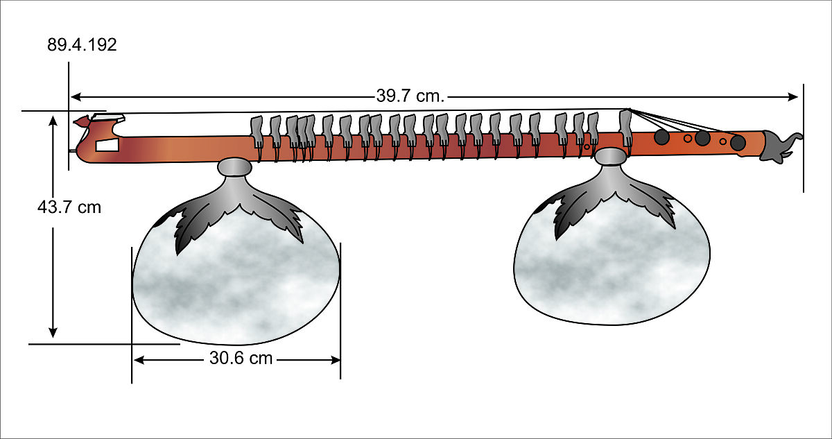Mahati Vina, Wood, metal, parchment, horse hair, Indian (North)
