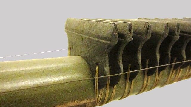 Mahati Vina, Wood, metal, parchment, horse hair, Indian (North)