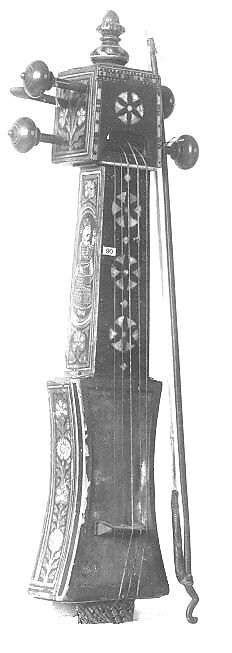 Sarangi, Wood, metal, parchment, horsehair, mother-of -pearl, ivory, paint, Indian (Gujarat)