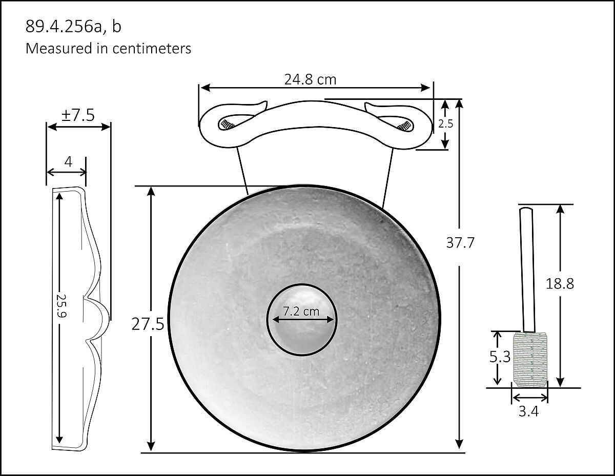 Klong mēng (ฆ้องเหม่ง), Brass, wood, Thai