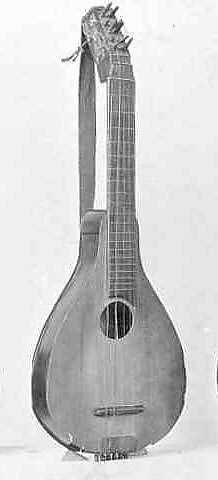 Cittern, Wood and various materials, German 