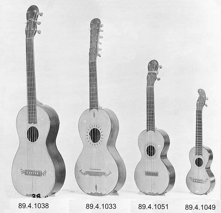 Guitar, wood, brass, Portuguese