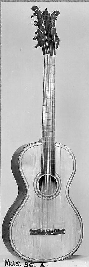 Guitar, wood, inlay, brass, Spanish 
