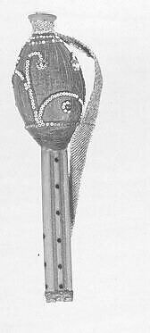 Reed Pipe, Bamboo, shell, wood, Fijian 