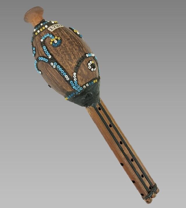 Reed Pipe, Bamboo, shell, wood, Melanesian (Fijian) 