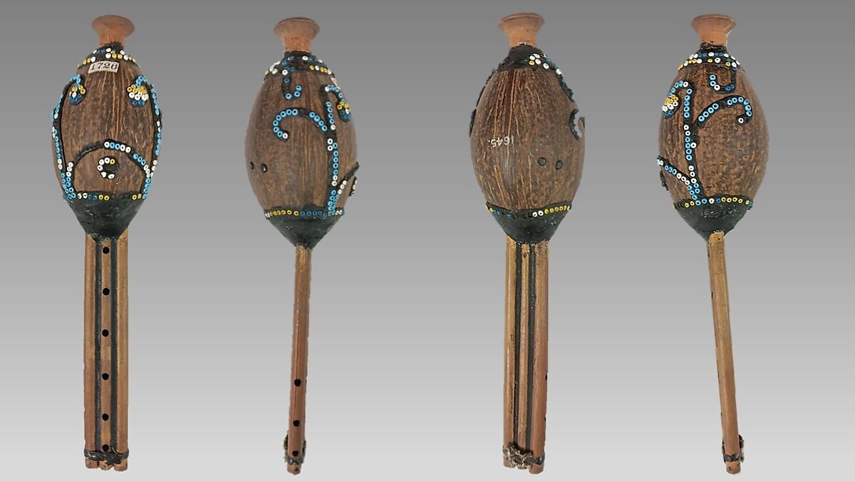 Reed Pipe, Bamboo, shell, wood, Melanesian (Fijian)