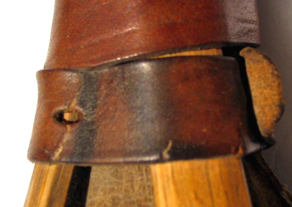 Kanyáhte’ ká’nowa’ (Snapping turtle rattle) or Kastáwēˀshæˀ  (Ga-Nó-Wa Gustáh), Shell, wood, cherry pits?, leather, Native American (Iroquois)