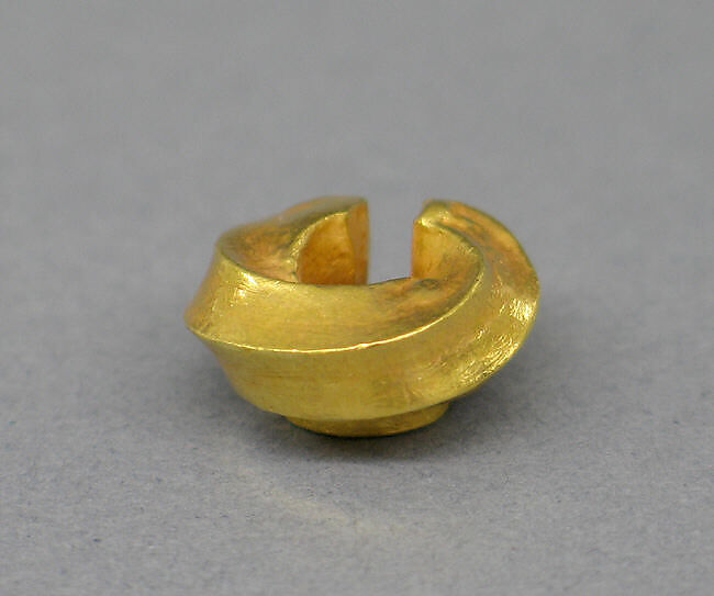Ear Ornament of Twisted Spiral Design, Gold, Indonesia (Java) 