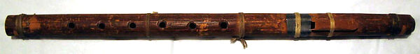 Ya-Ah-Gä-Dä-Wasta (flute), Wood, tin, Native American (Seneca, Tonawanda band)