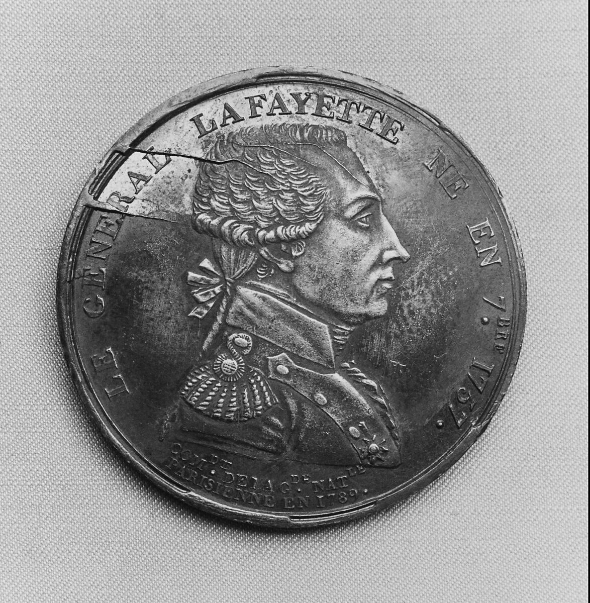 Medal of the Marquis de Lafayette, Bronze