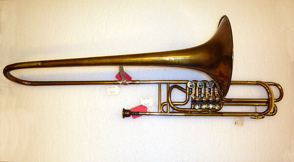 Bass / Contrabass Valve Trombone, Wenzel Stowasser&#39;s Sons, Brass, nickel-silver, Austrian 