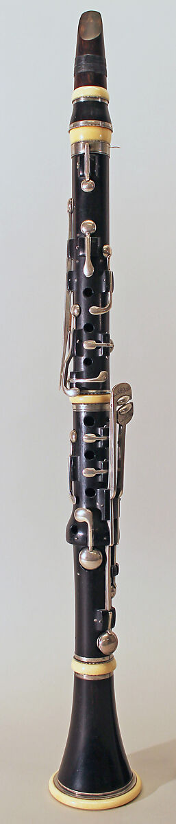 Clarinet in C, Graves &amp; Company, Grenadilla, ivory, silver, American 