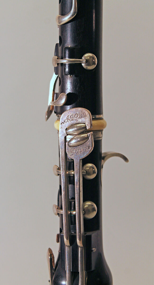 Clarinet in C, Graves &amp; Company, Grenadilla, ivory, silver, American