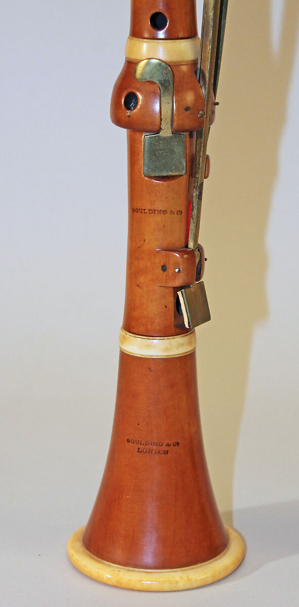 Clarinet in C, George Goulding Co. (British, founded London 1785), Boxwood, ivory, brass, British