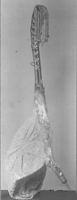 Gudastviri, Wood, brass, horn, sheepskin, glass, Georgian