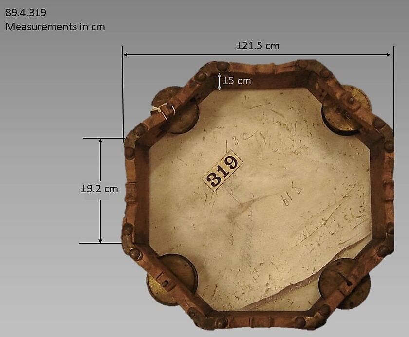 Daira, Brass, wood. mirror, Turkish