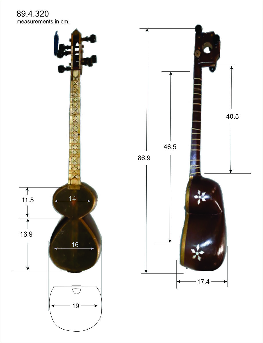 Tar, Wood, skin, metal, gut, mother-of-pearl, Armenian or Georgian