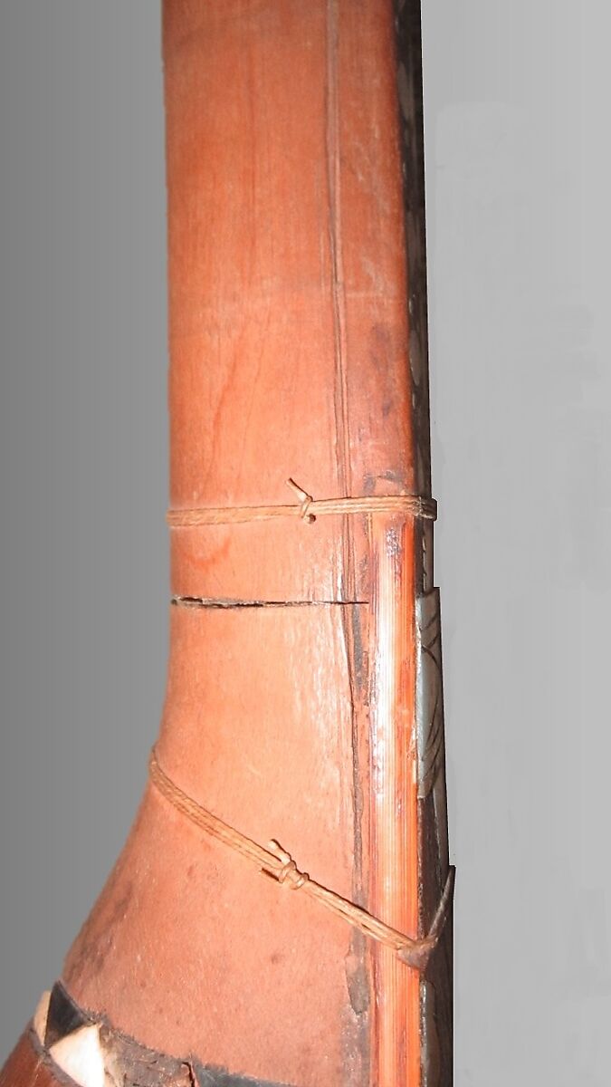 Tanbūr, mulberry, walnut, mother-of-pearl, camel bone, wire, Iranian (Persian)