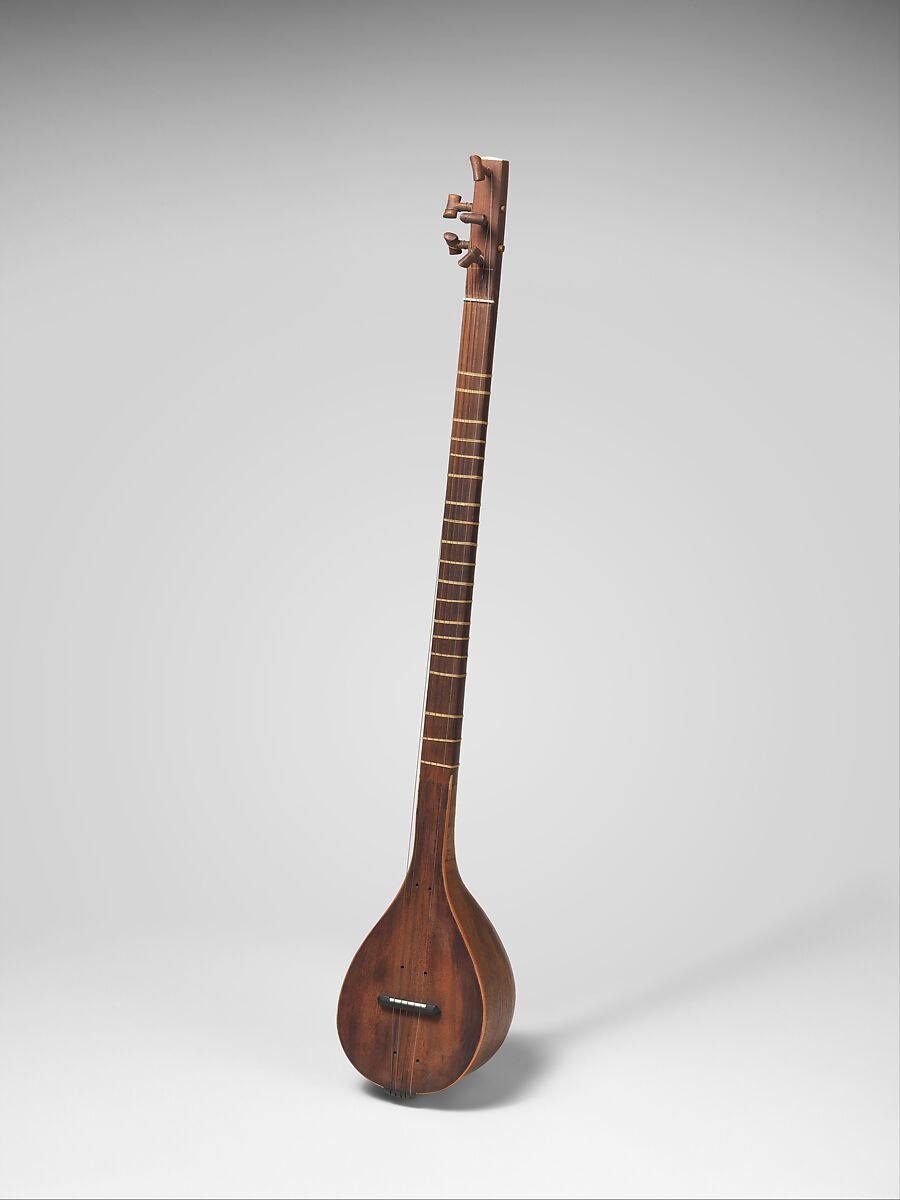 Setar, attributed to Hāj Tāher, Wood, bone, wire, Iranian (Persian) 