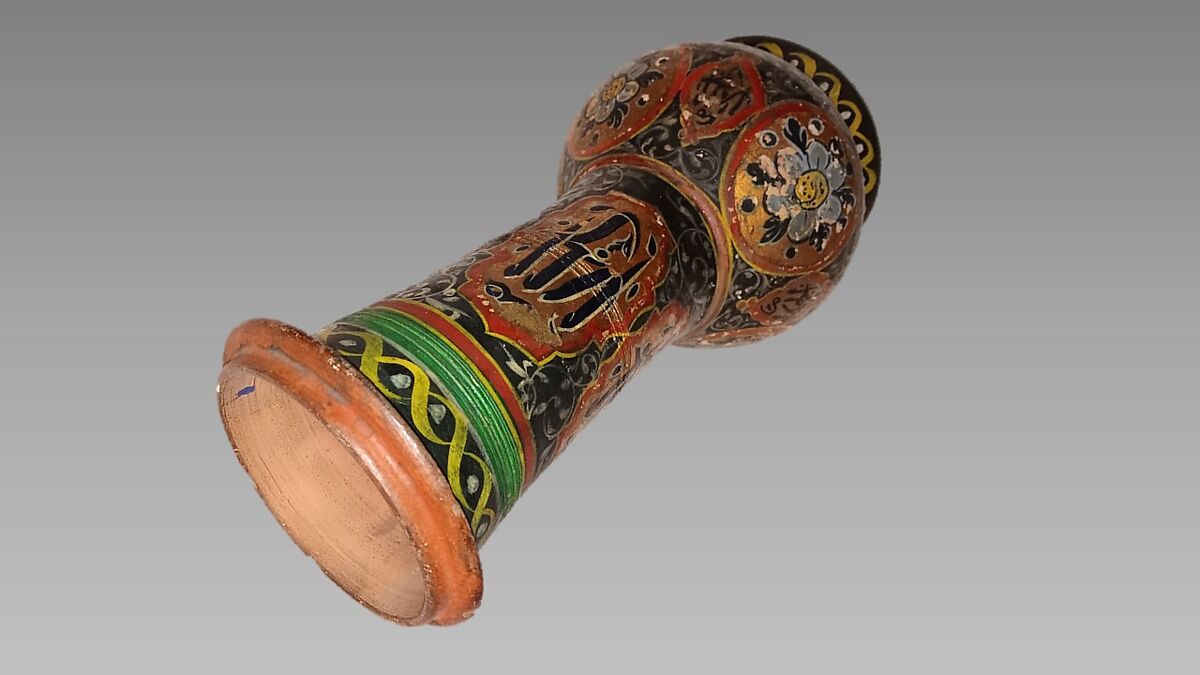 Darabukka, clay, polychrome, Middle East