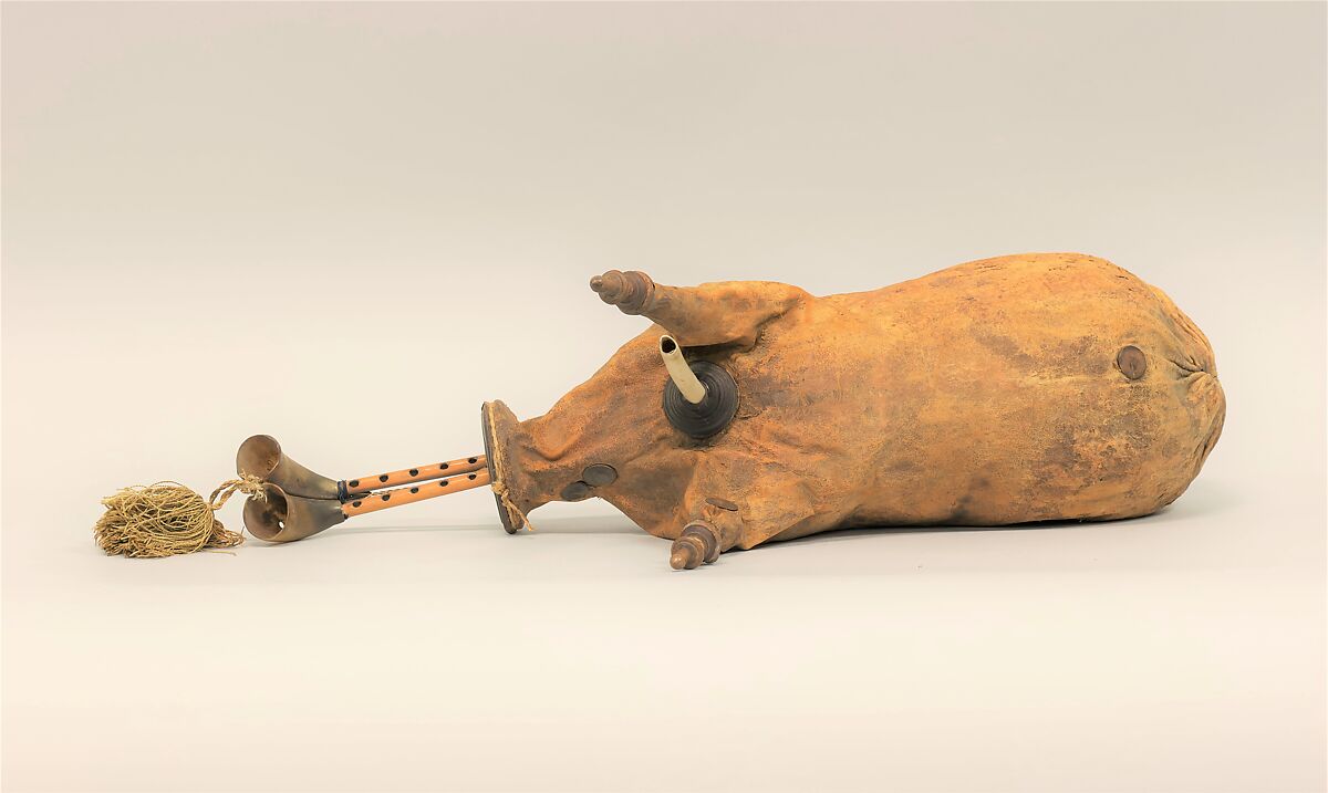 Zukra, Cane, horn, bone, kidskin, wood, Northern African 